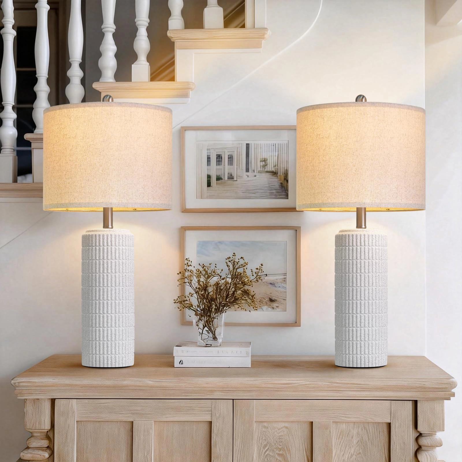 PoKat Lighting AMZ-T1102L-CR - 27.5'' Table Lamp Set of 2