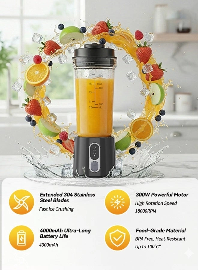 Sports Blender Smoothie Maker - 300W