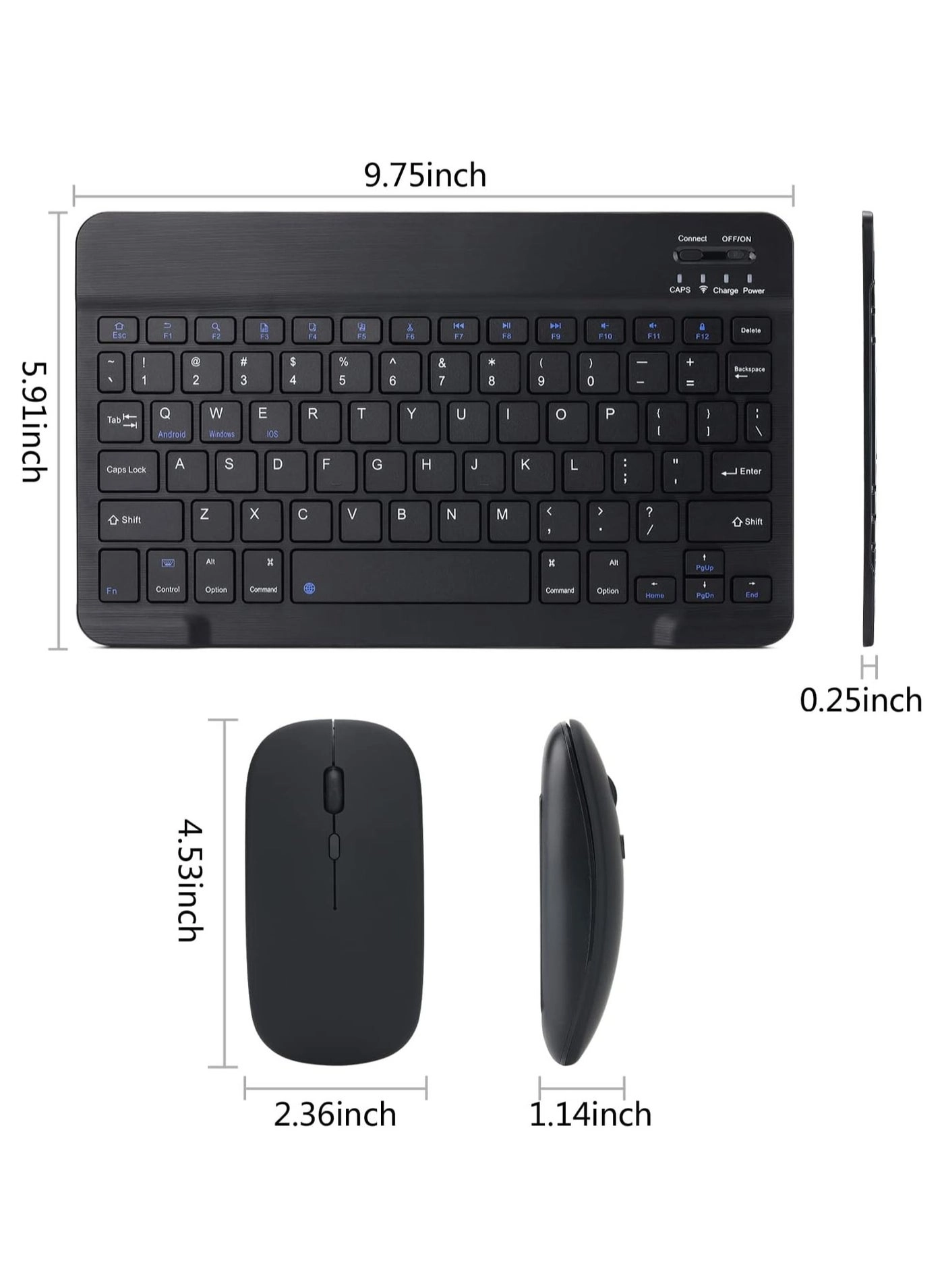 Universal Keyboard and Mouse Combo - EN/AR Wired/Wireless