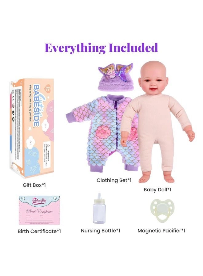 Mia Reborn Baby Doll - 17-inch Vinyl Cotton Ages 3+