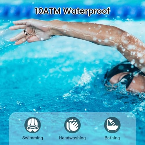 Smart Ring Health Tracker - Black 7 Long-Lasting Battery