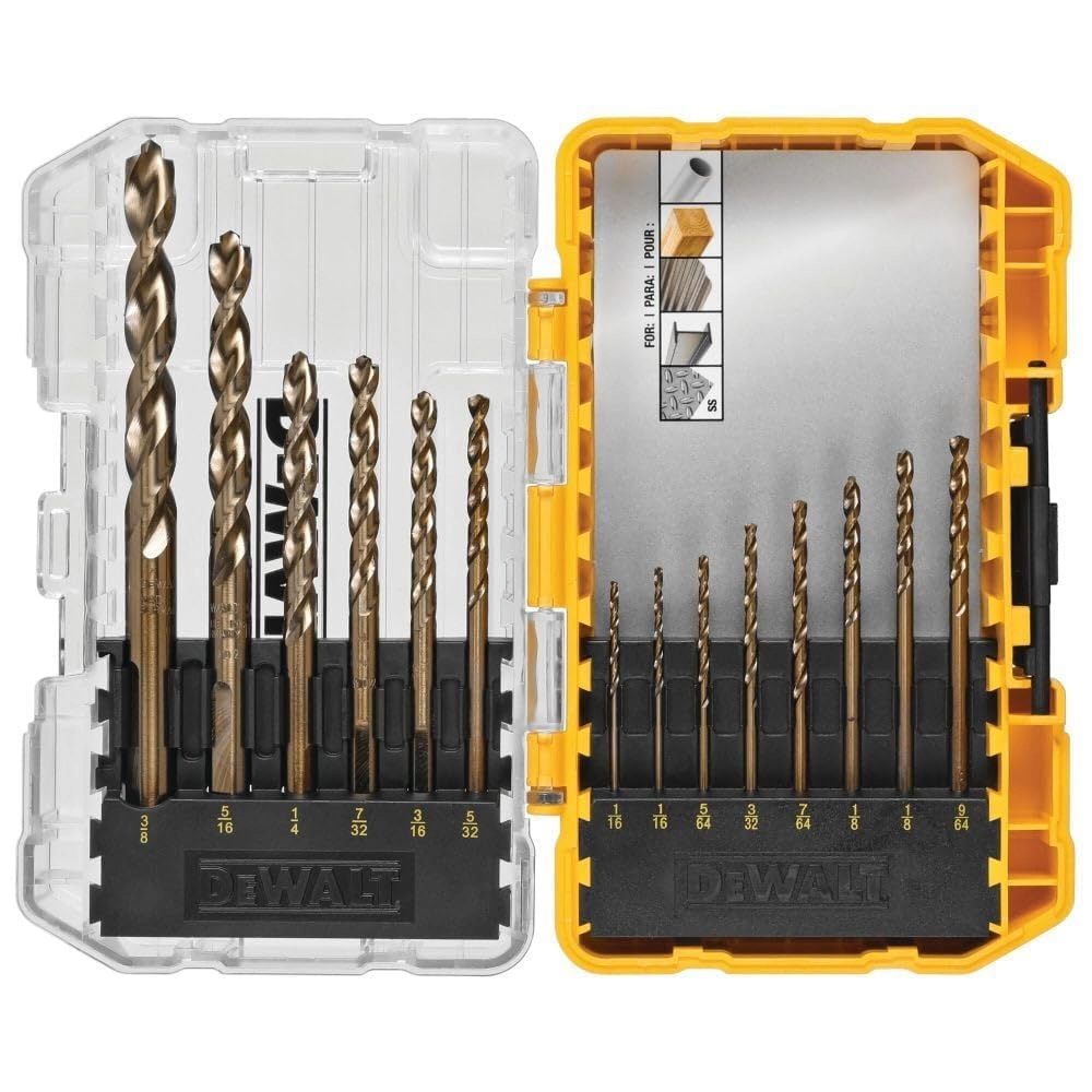 Cobalt Alloy Steel Drill Bit Set - Cobalt Alloy Steel 14-Piece