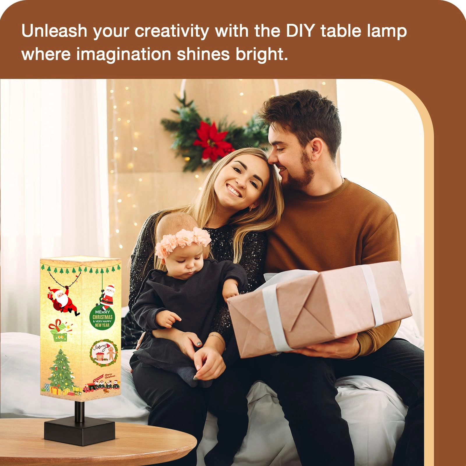 S6-16 - Linen Black Small Table Lamp