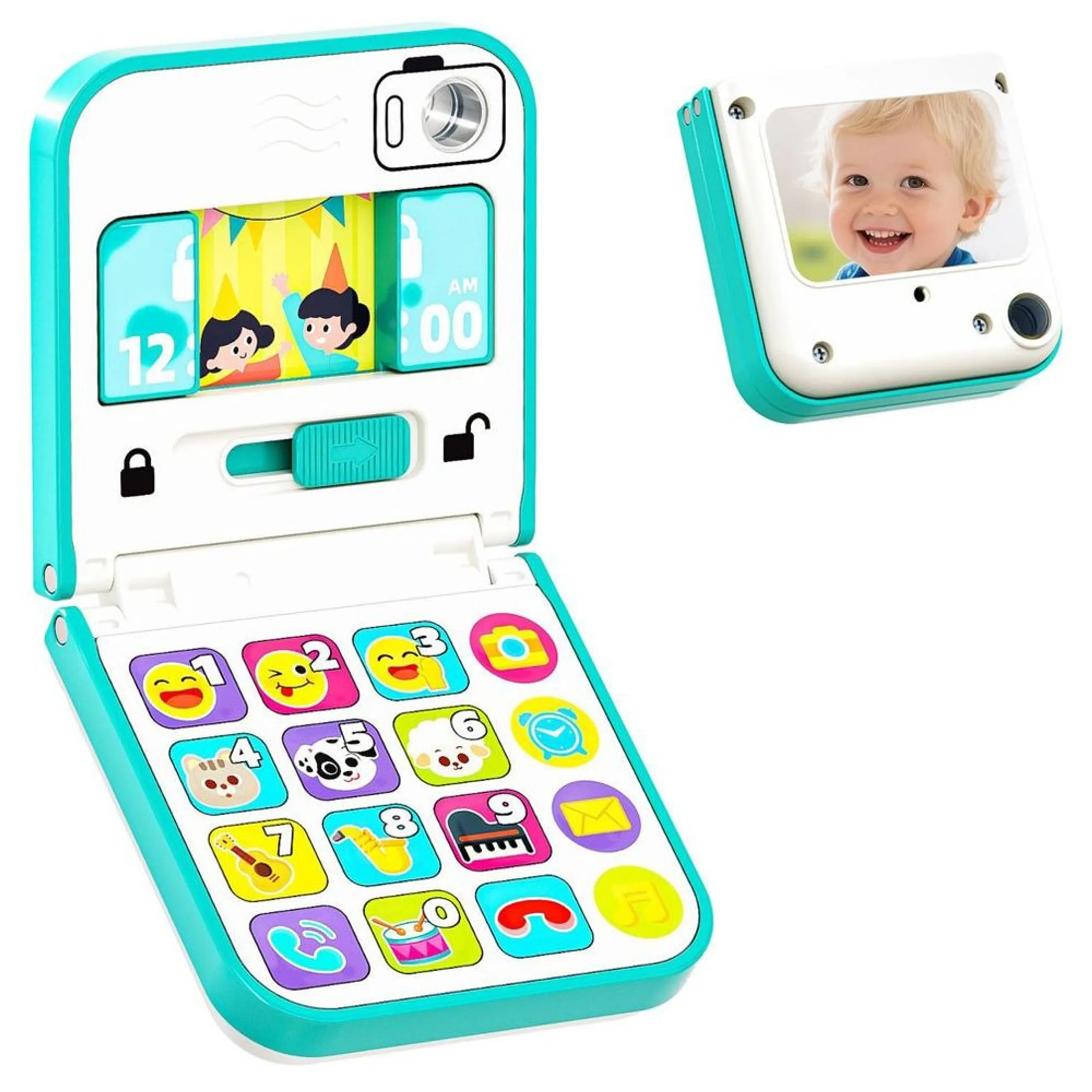 HOLA Foldable And Slide Baby Phone - Suitable for 12 to 36 Months