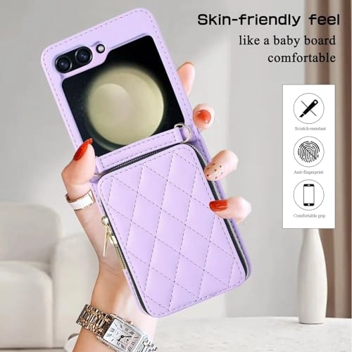 Miagon Folio Case for Samsung Galaxy Z Flip 5