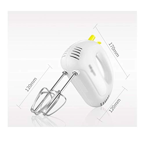 Handheld Electric Eggbeater - 5-Speed 150W Stainless Steel Whisks