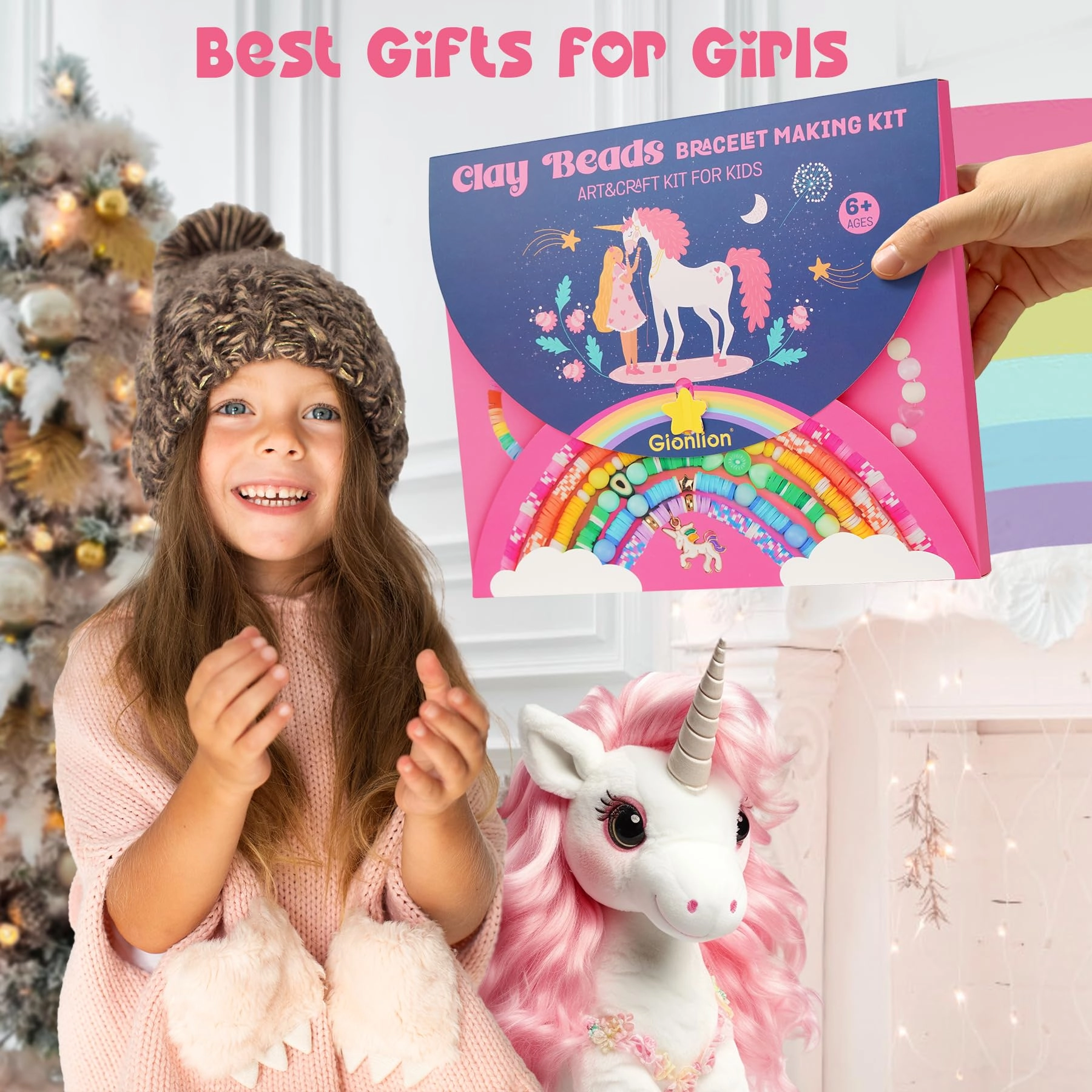 GL-CLAY1BOX - 198 Pieces Unicorn&Mermaid