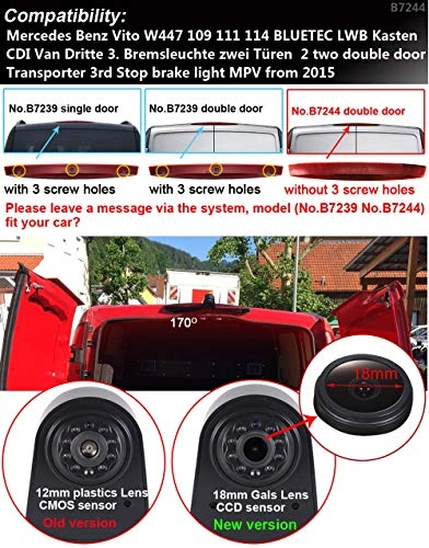 rear view camera - Night vision 1280 x 720 pixels