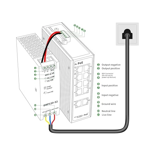 8 Port Industrial POE Switch 8-ports