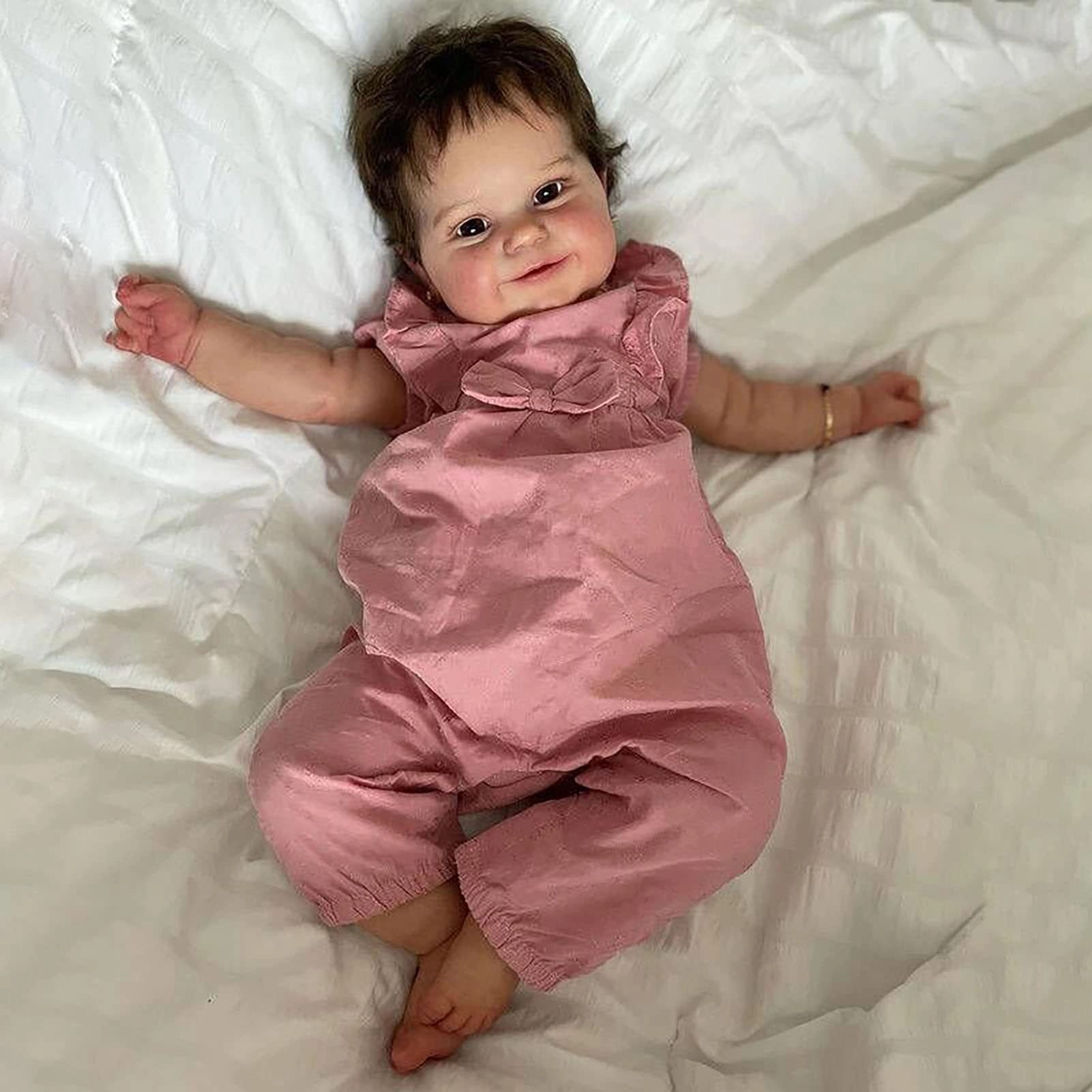 Rebirth Baby Doll - 48cm/58cm Silicone Limbs Cloth Body Panda Clothes Gift Set