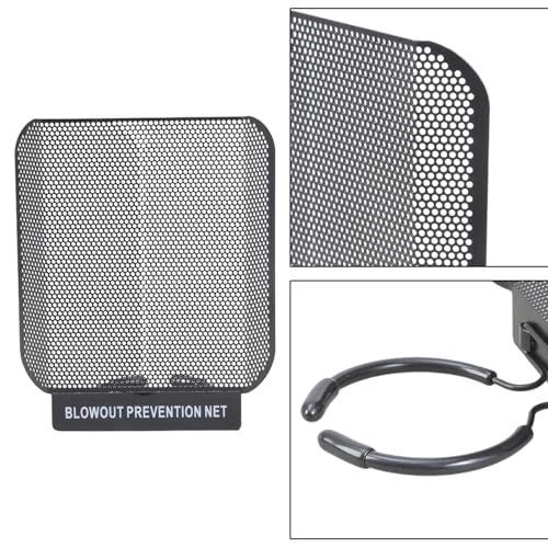 Anti-Plosive Noise Shield - Three-Layer Steel Mesh Attachment Points