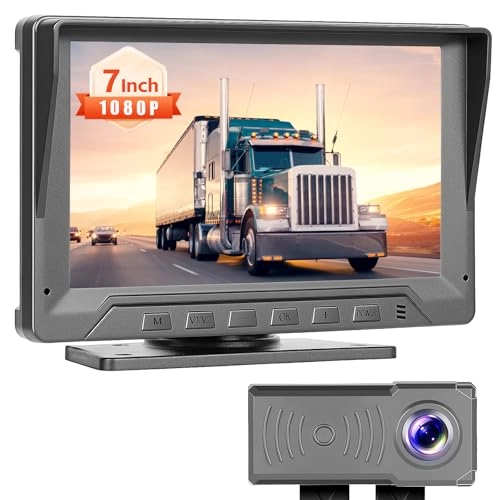 Backup Camera - 720P Night Vision + AHD Monitor - 7 inch Bluetooth