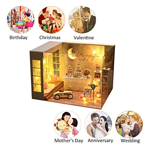 3D Miniature Dollhouse Kit - Sunshine Flower House 1:12