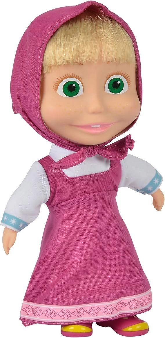 MASHA Soft Bodied Doll - 23CM Winter Dress Ages 3+