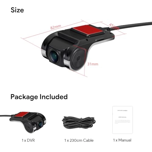 DVR Driver Assistance Car Camera - 2560x1440 2K QHD