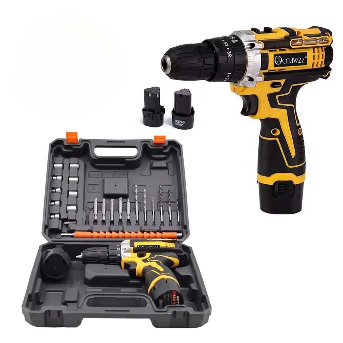 Occuwzz Cordless Drill Kit - 1.5 Amp Hours