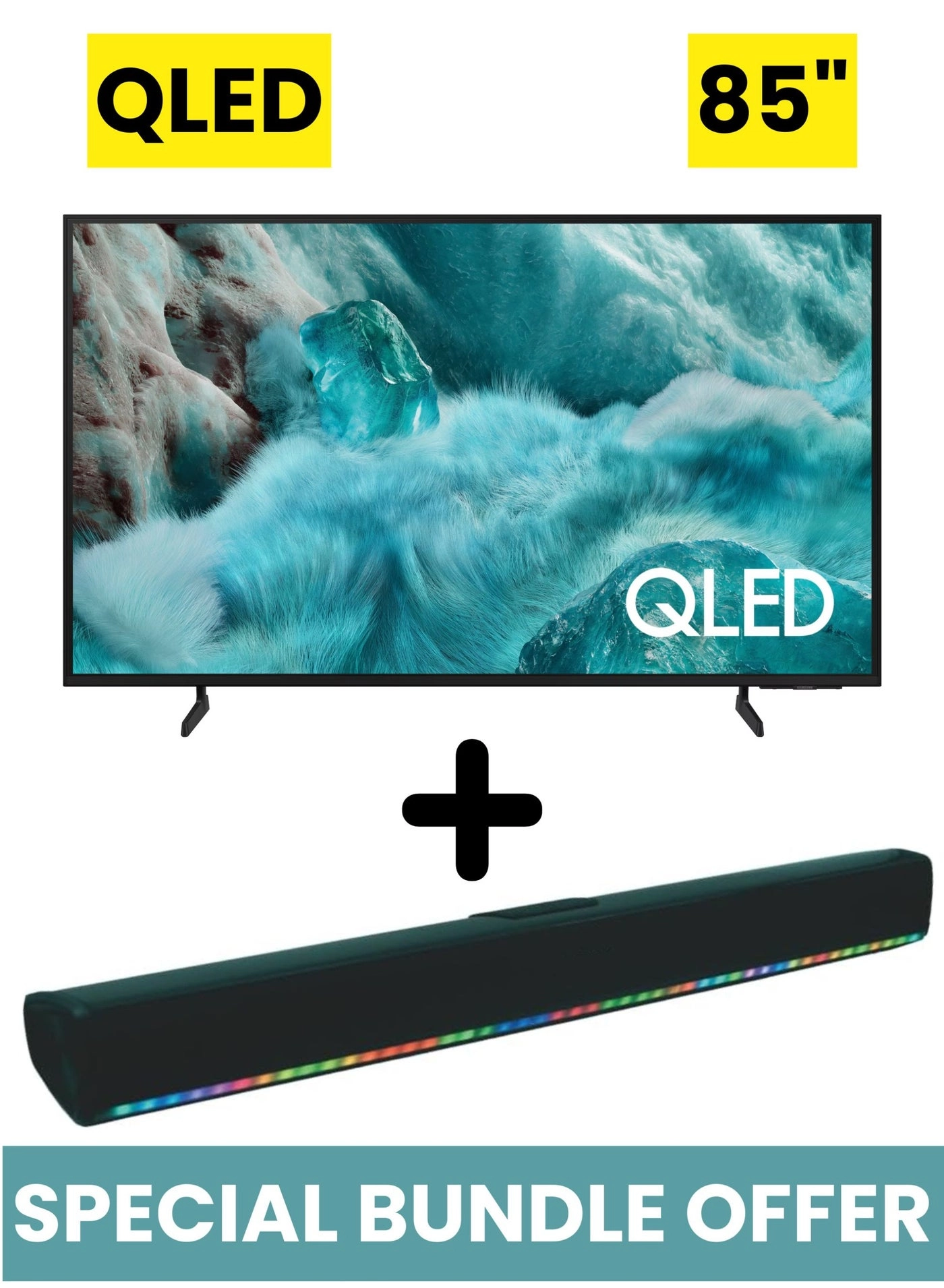 85Q7F + SOUNDBAR - 85 in