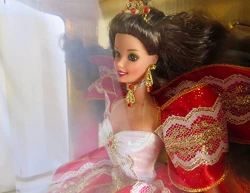 Barbie Happy Holidays 1997 - Brunette 10th Anniversary Ages 4+