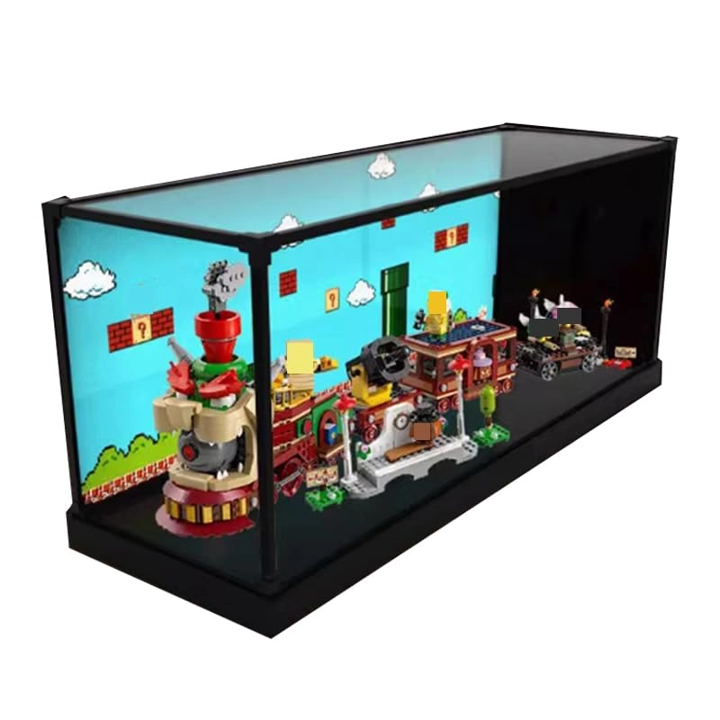 HCAEIOFJ Acrylic Display Case for LEGO The Bowser Express Train Set 71437