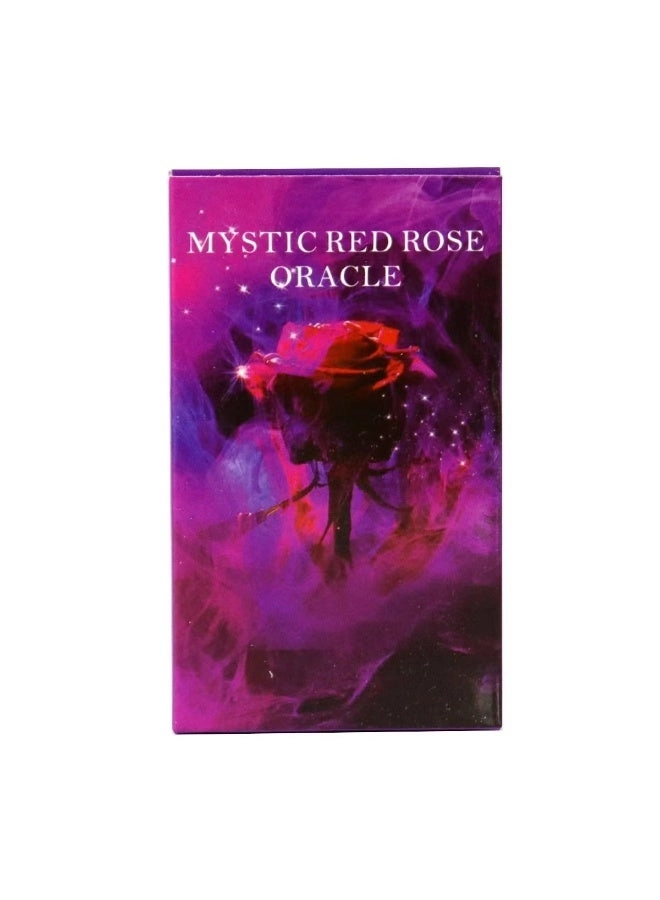 Mysterious Red Rose Divination Card Set - 53 Divination Cards English Version
