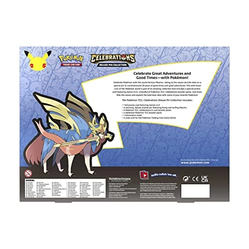 Celebrations Deluxe Pin Zacian LV.X Booster Collection Box