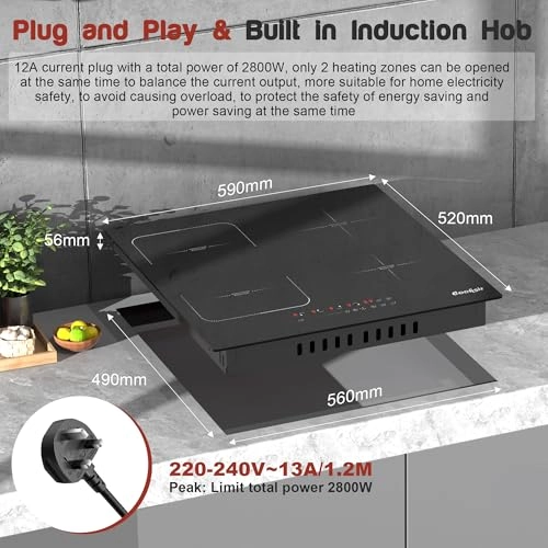 CSI-B42890-F1-BS-W Induction hob