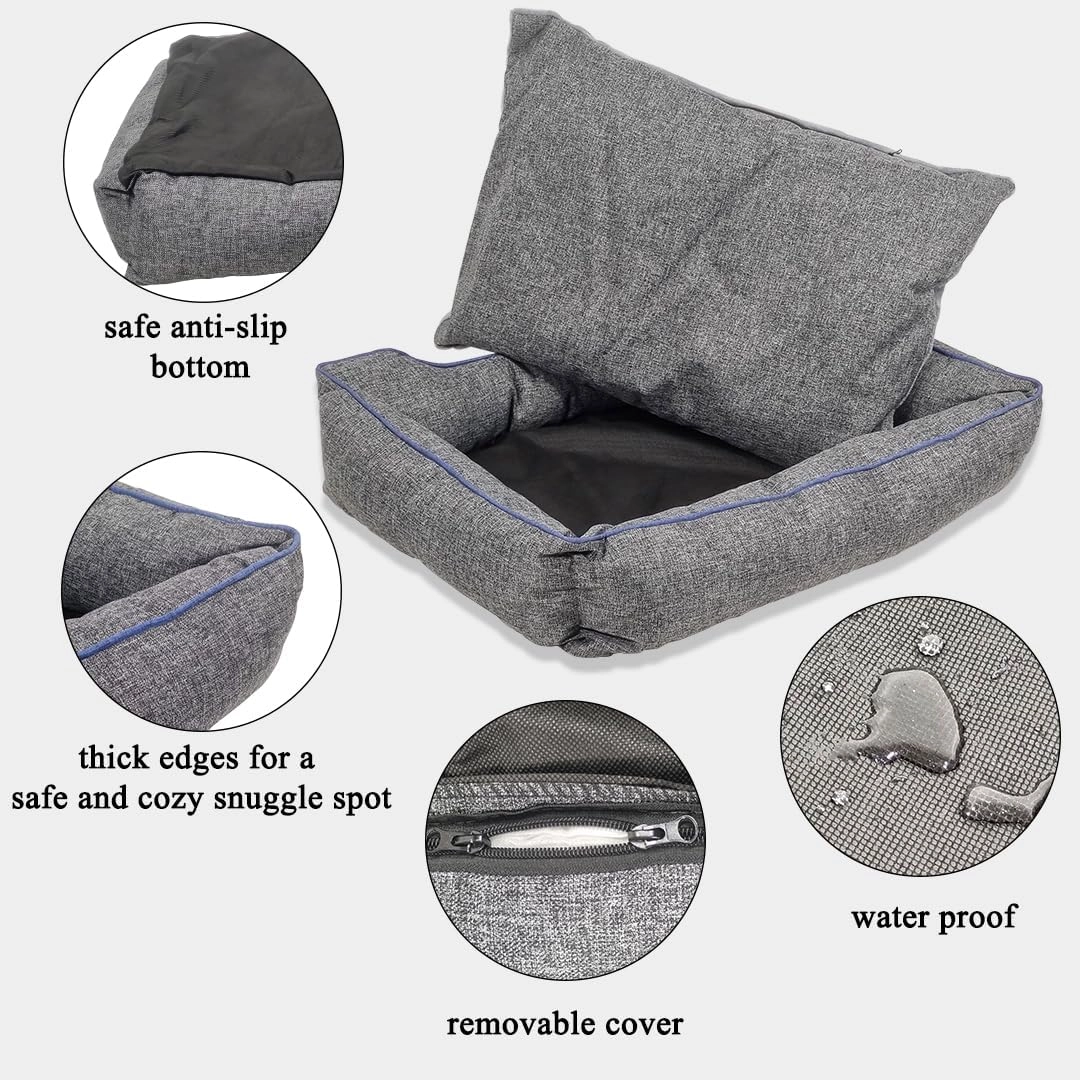 Winter warm pet bed - 75 cm Brown