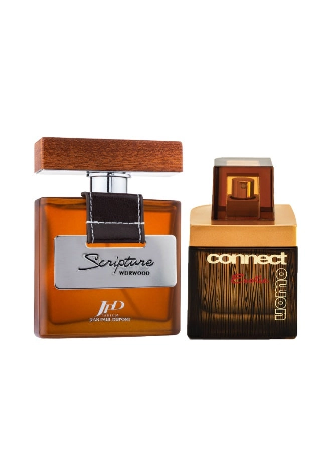 Jean Paul Dupont Connect Uomo Exotic Eau de Toilette 100ml + Scripture Weirwood Eau de Toilette 100ml