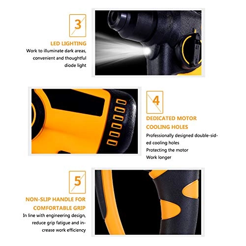 Multifunctional Electric Hammer - Heavy Load 2 Battery 240 Volts