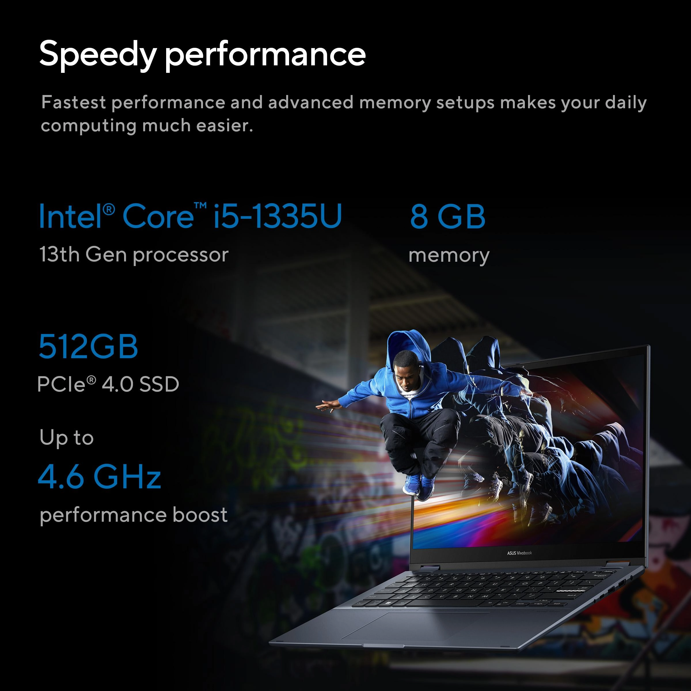 Vivobook S TP3402VA-LZ255W - 14'' Core i5-1335U 8GB 512GB SSD