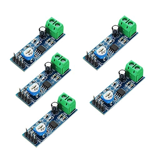 HiLetgo LM386 Mono Audio Amplifier Module - 5V-12V 10K Adjustable