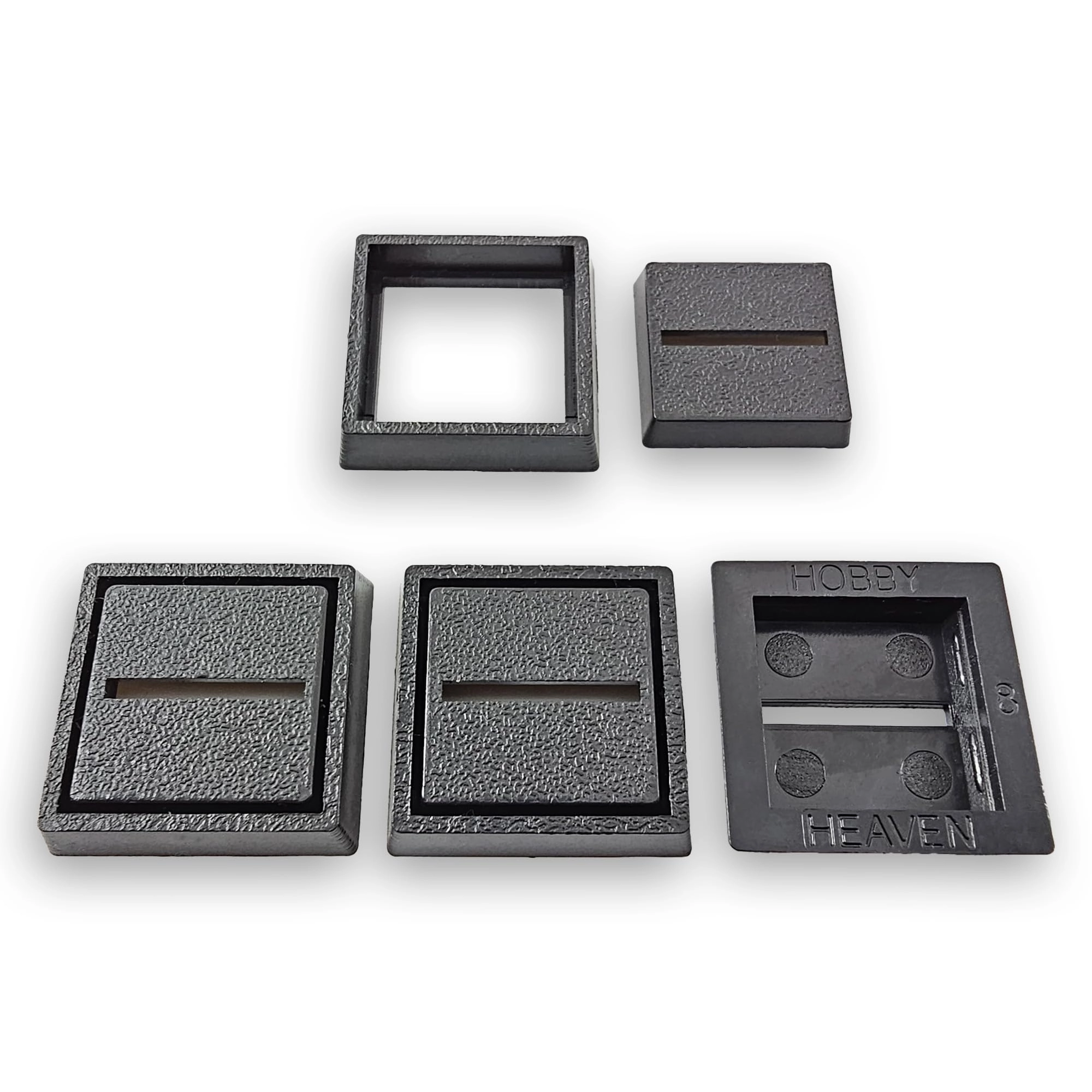 20 to 25mm Square Bases Size Converters - 100 pcs square and other shapes