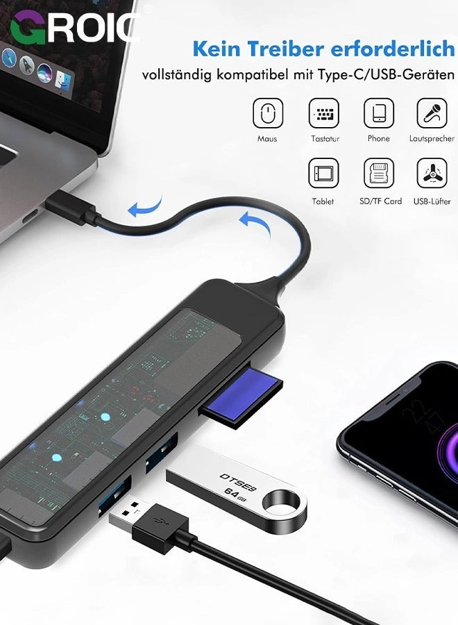USB Hub - 4-Port 1xUSB3.0 3xUSB2.0