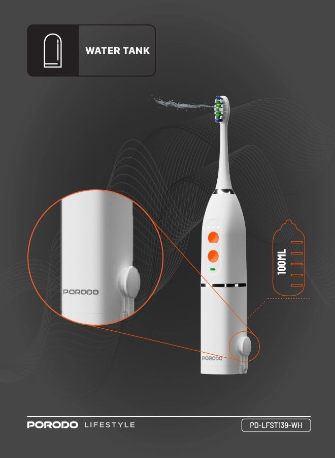 Lifestyle Water Floss & Sonic Electric Toothbrush - 100mL 25 Days Battery Life IPX7