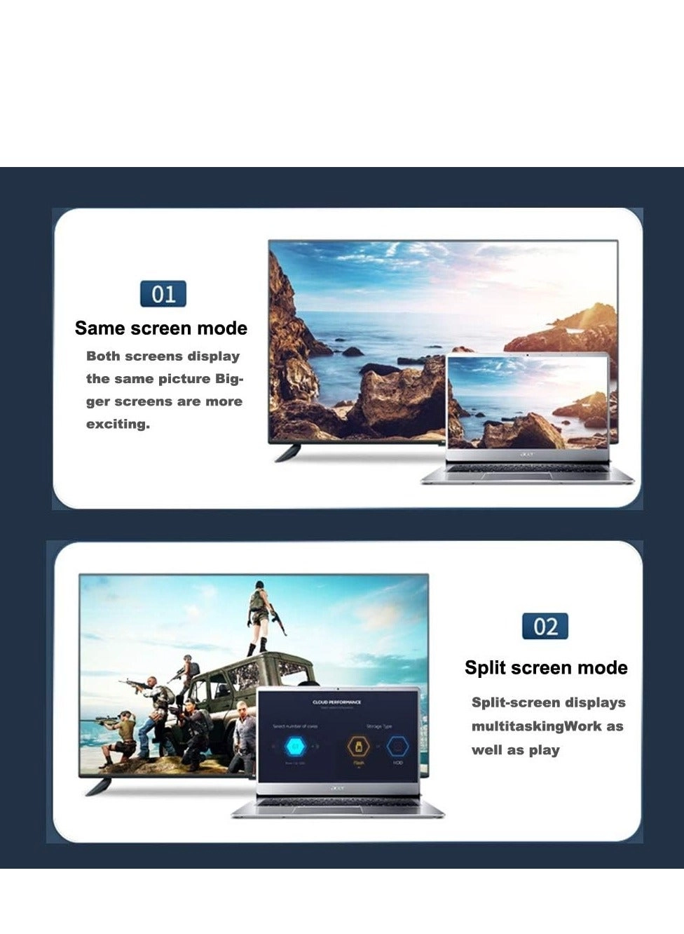 USB to HDMI VGA Adapter - USB 3.0/2.0 1080P