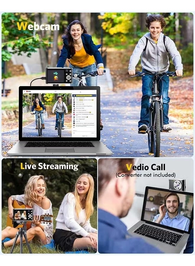 4K Vlogging Camera - 48MP 16X