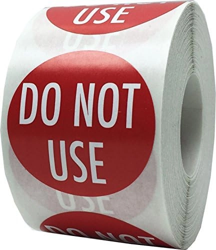 InStockLabels DO NOT USE Stickers - 500 piece(s) 1.5 Inches Round