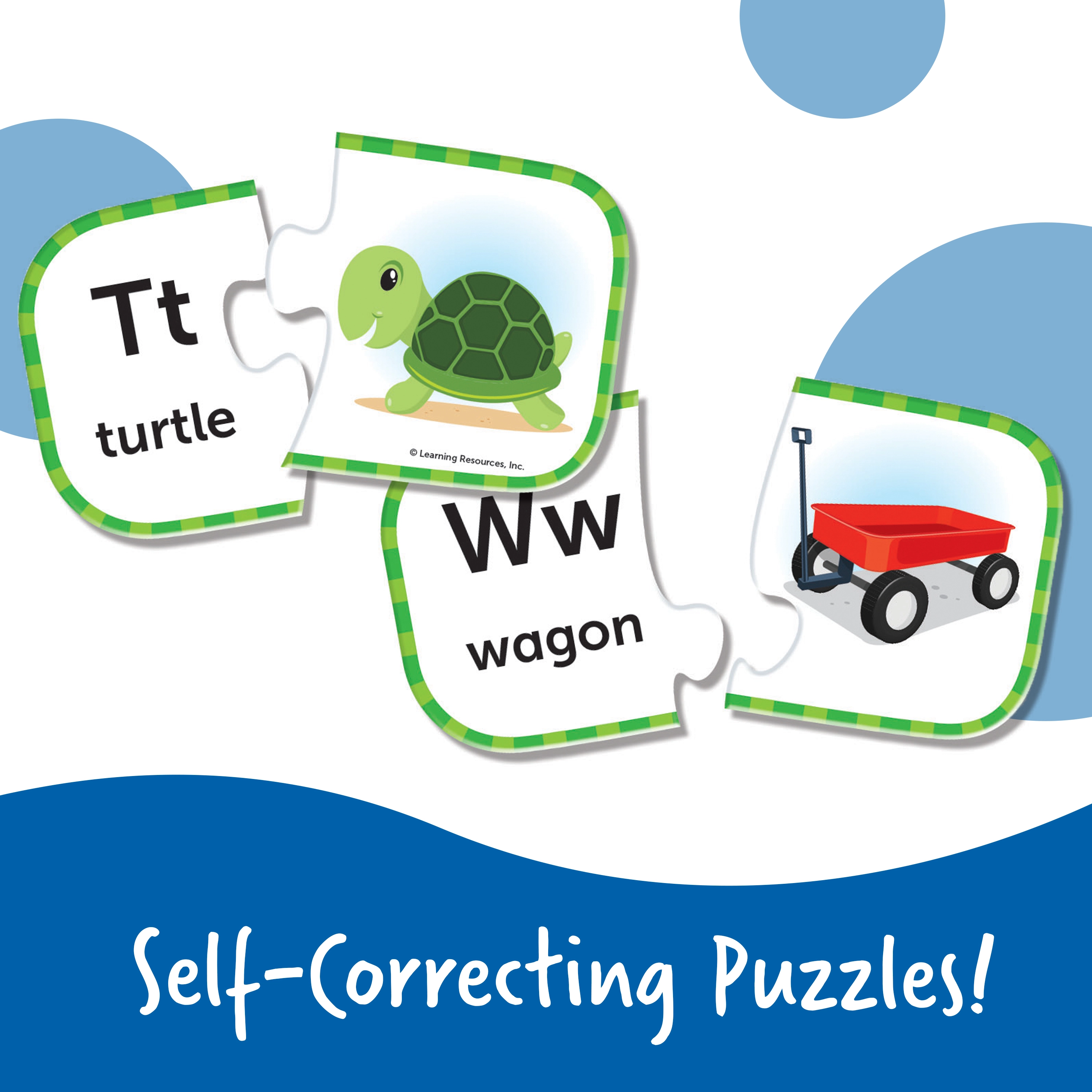 Upper And Lowercase Alphabet Puzzle Cards - Suitable for 4 years and above 26 pieces