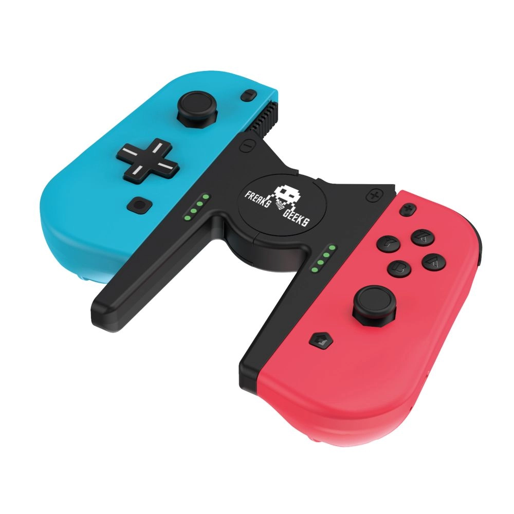 FREAKS & GEEKS Duo Pro Pack Joycon Type Controllers Blue/Red Neon