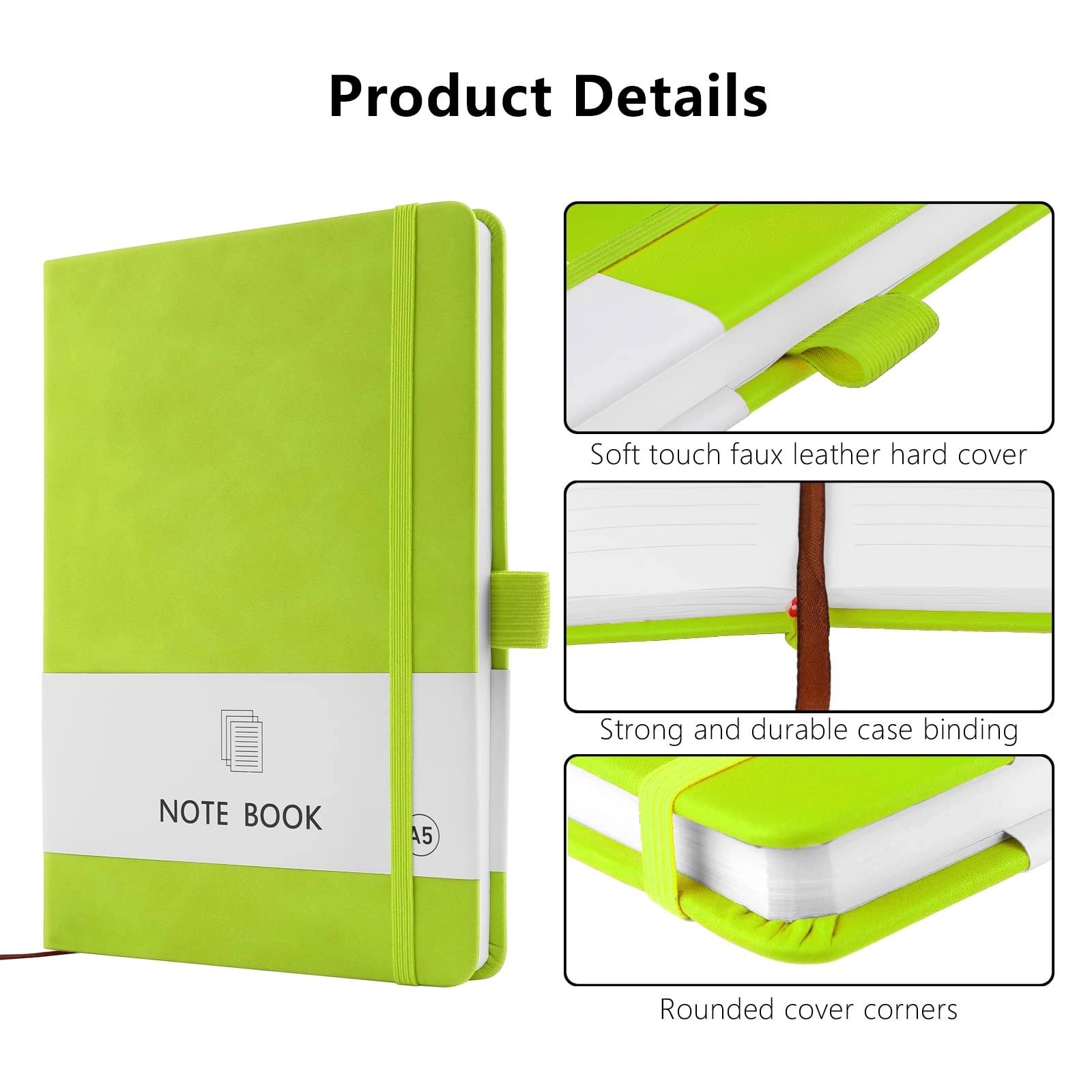 Notebook A5 Hardcover - Lined 200 Pages