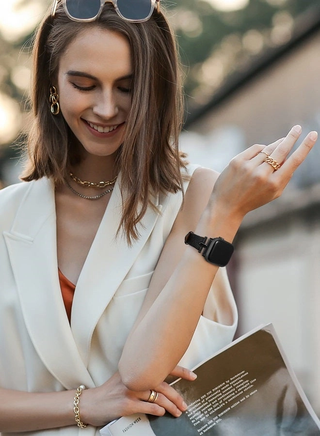 Leather Watch Band for Apple Watch Ultra, SE, Series 8, 7, 6, 5, 4, 3, 2, 1