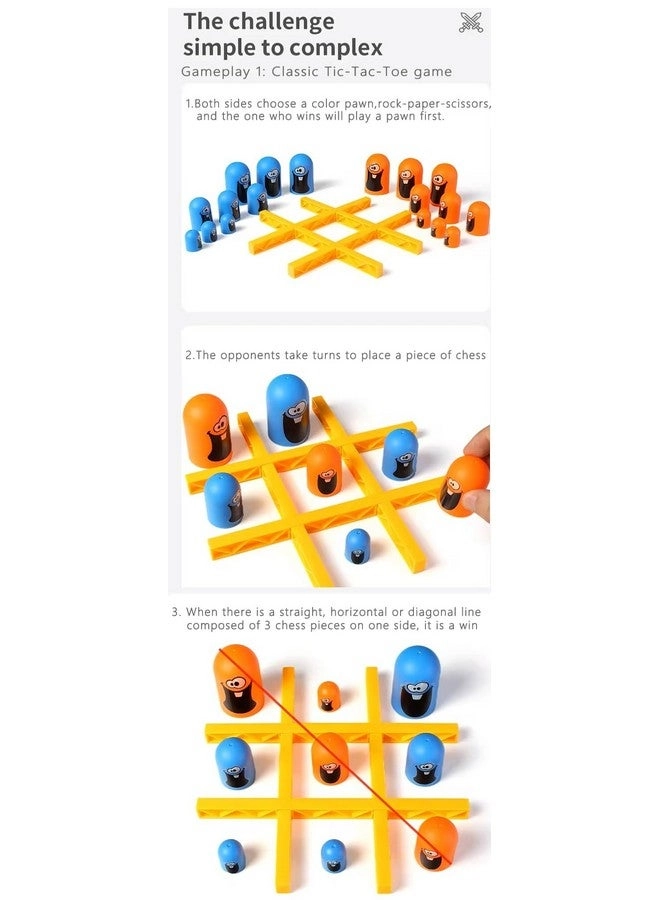 Tic Tac Toe Gobble Stack - Strategy Game