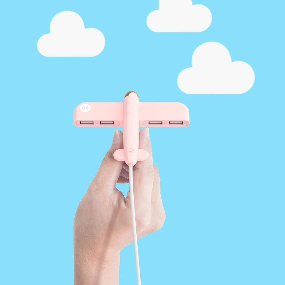 USB 2.0 Hub - 4 Ports Airplane shape