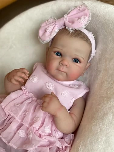 Reborn Baby Doll - 18 inch Full silicone Girl Ages 3+