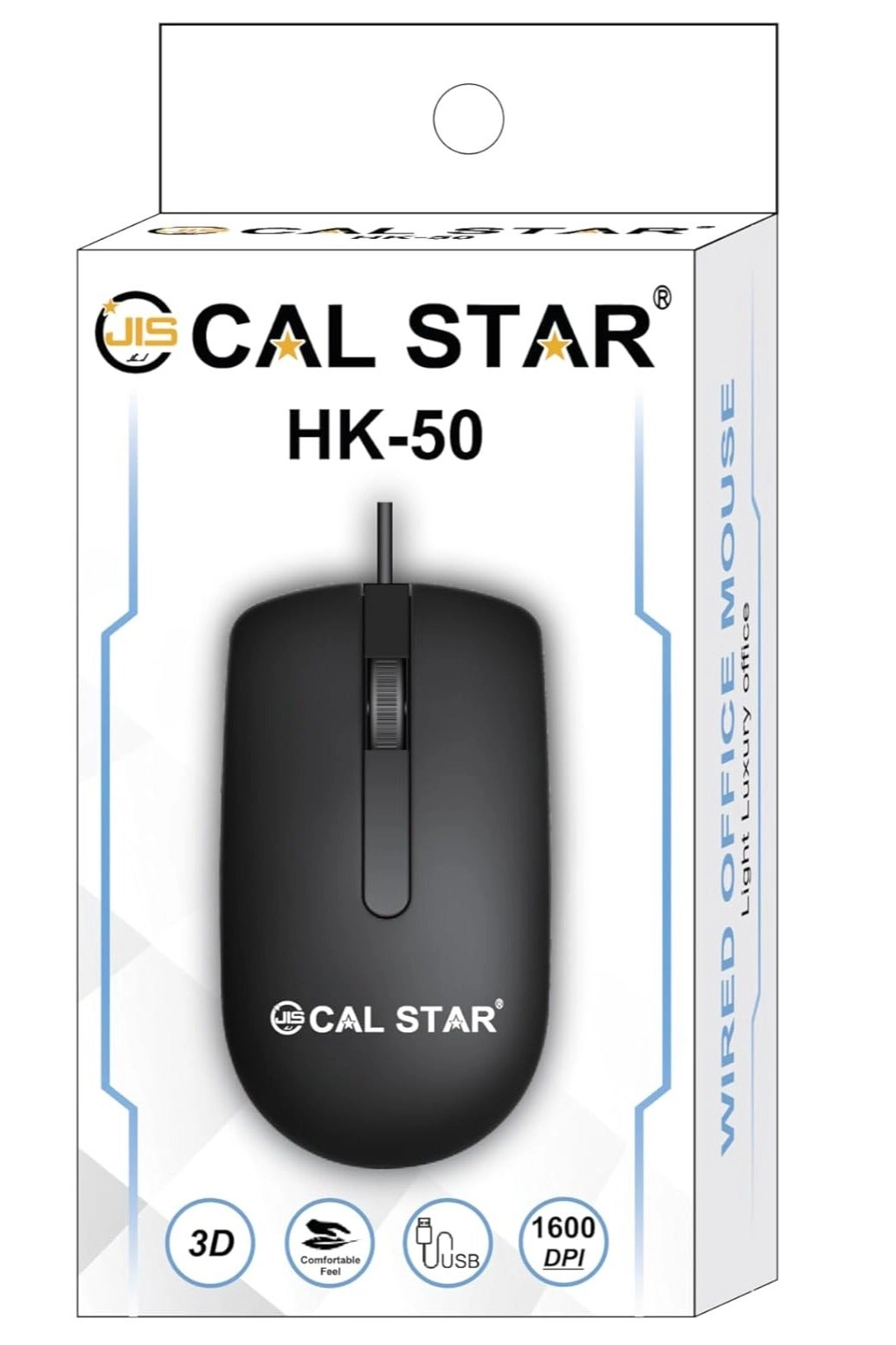 HK-50 Wired Ergonomic Office Mouse - Wired