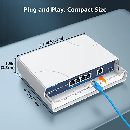 4 Port | Waterproof Gigabit 4-Ports