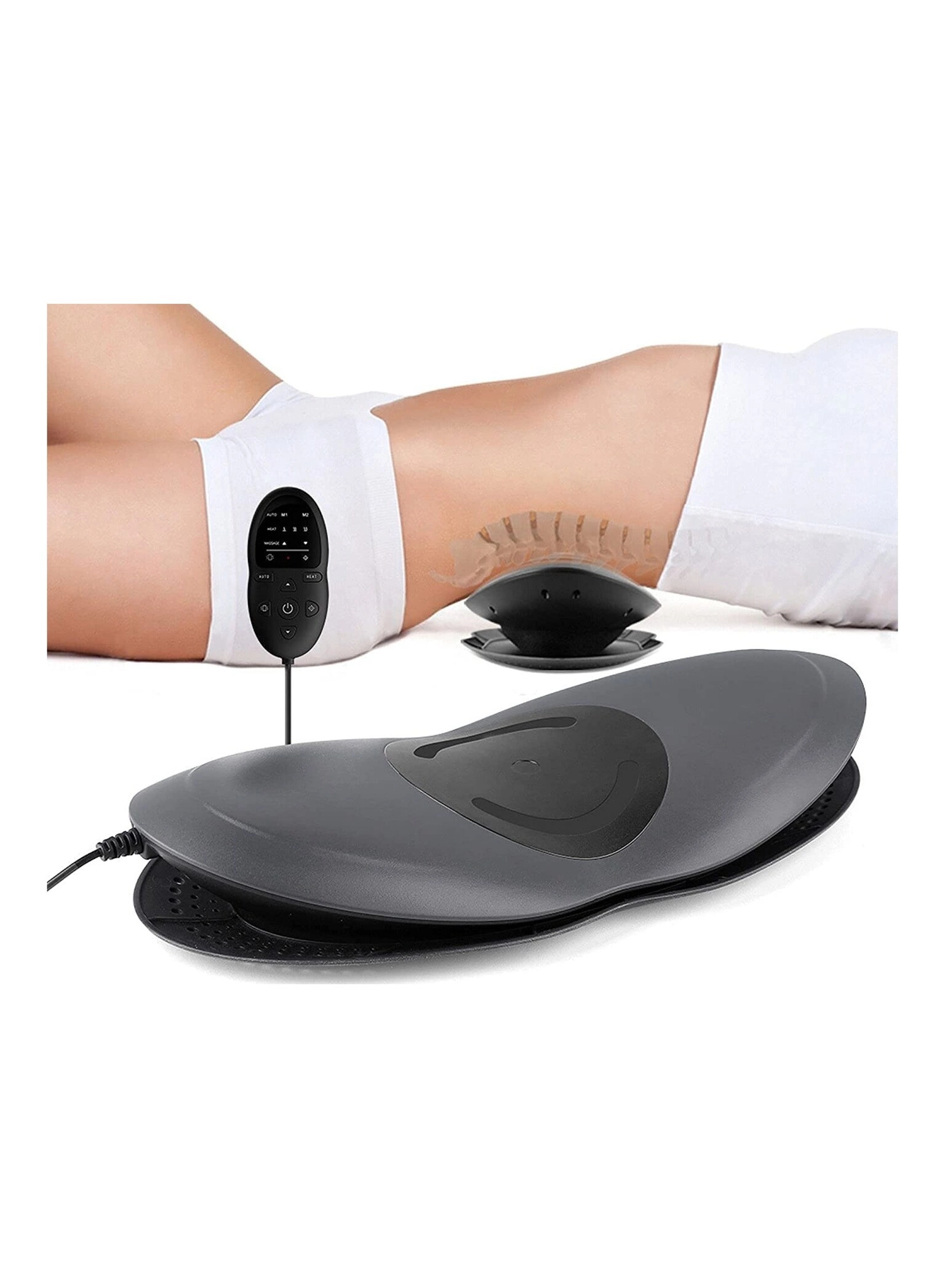 Lower Back Massager - Heat Vibration Airbag Traction