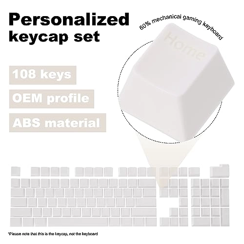 Pudding Key Cover Set - English alphabet Wired