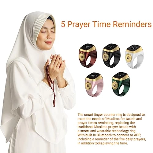 Smart Ring Counter - 18mm Green OLED Display