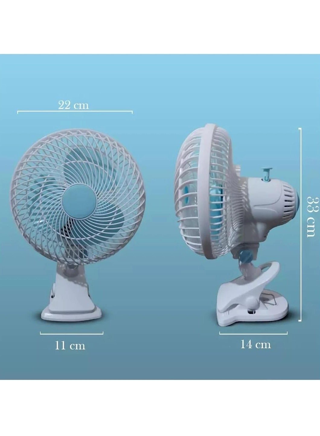 Multifunctional Clip-On Desk Fan